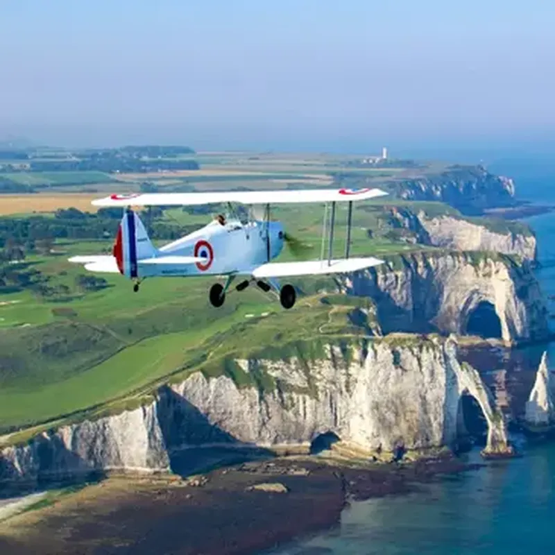 Billet Baptême en ULM Biplan - Survol des Falaises d'Etretat