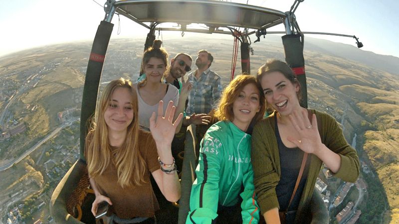 Billet Vol en montgolfière au-dessus de Ségovie avec transport depuis Madrid