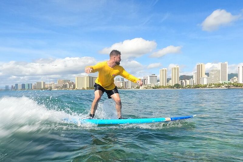 Billet Cours de surf en groupe à Waikiki, Hawaii