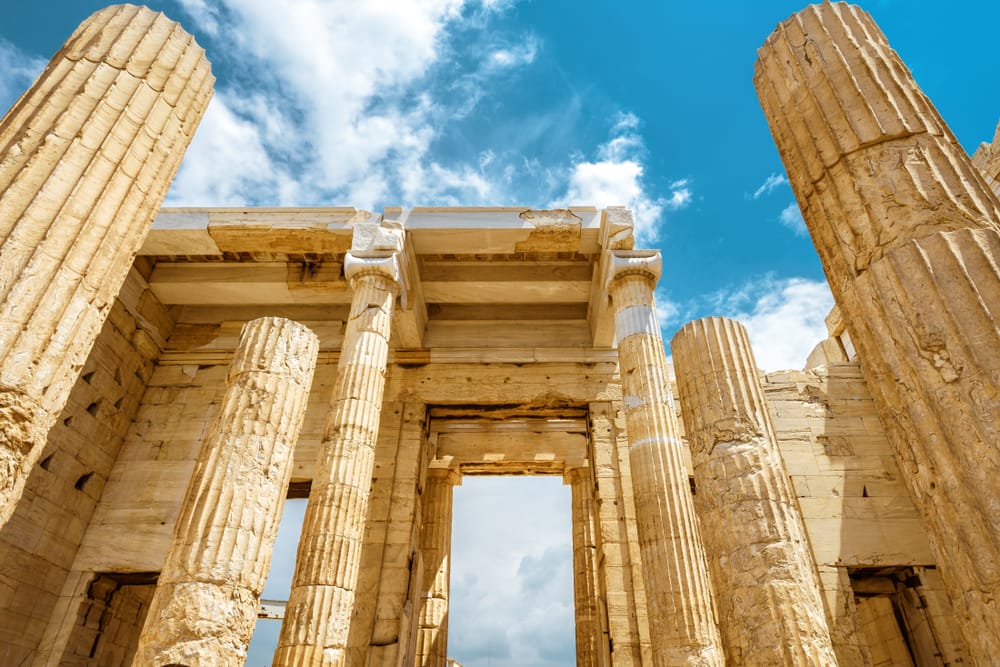 Les Propylées, sur l'Acropole d'Athènes