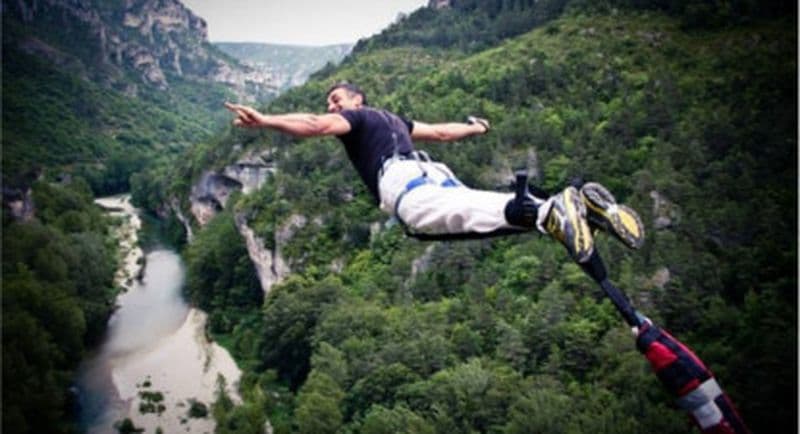 Saut à l'élastique au Viaduc de Pélussin