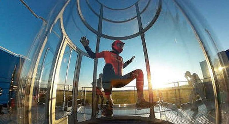Simulateur de chute libre extérieur à Champforgueil