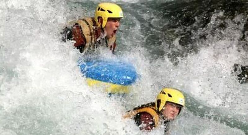 Hydrospeed sur la Durance près d'Embrun