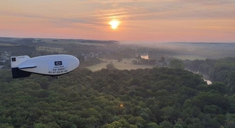 Vol en dirigeable à Tours ou au château de Chenonceau