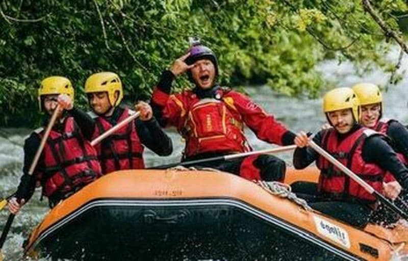 Descente en rafting de l'Isère près de Bourg-Saint-Maurice