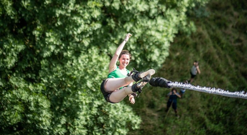Saut à l'élastique au Viaduc d'Alzon