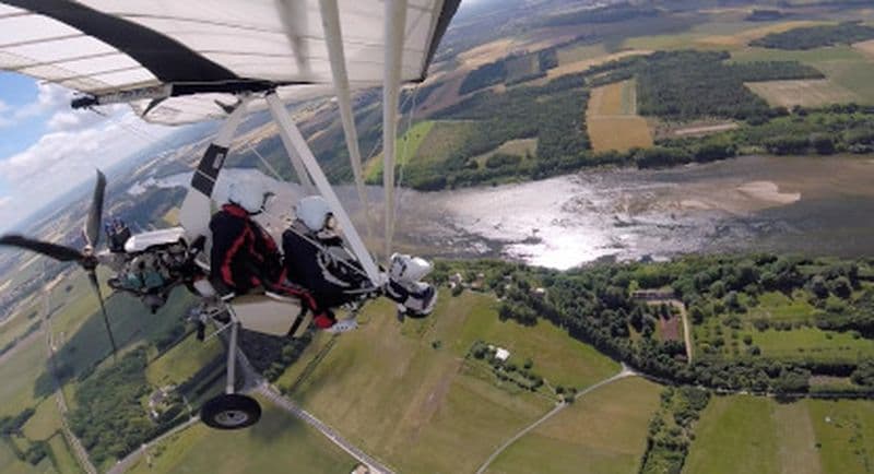 Vol en ULM pendulaire près d'Orléans