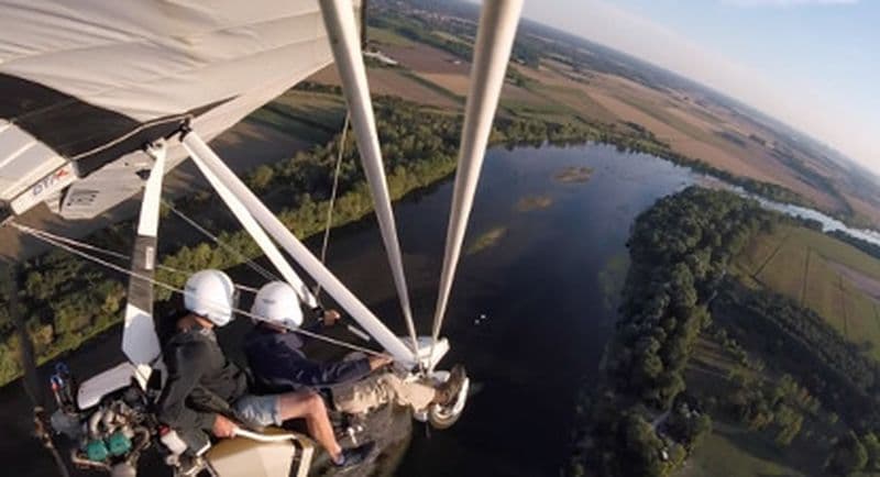 Vol en ULM pendulaire en Val de Loire
