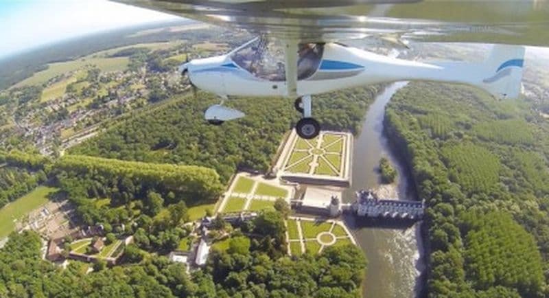 Vol en ULM à Blois au dessus des Châteaux de la Loire