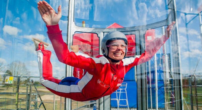 Simulateur de chute libre extérieur près des Sables d'Olonne