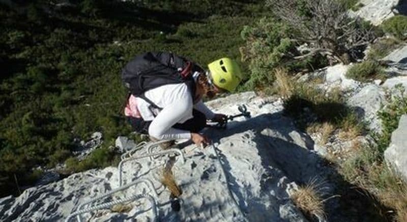 Via Ferrata à Lesquerde dans les Pyrénées orientales près de Perpignan