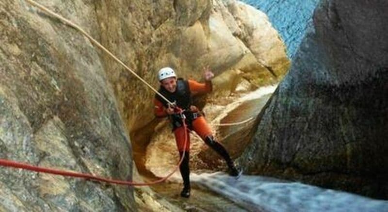 Descente du Canyon des Anelles près de Perpignan