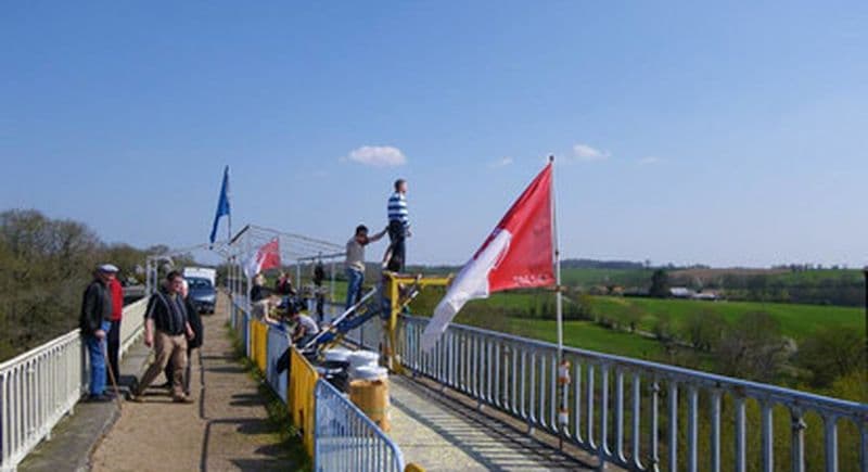 Saut à l'élastique au Viaduc de Coquilleau