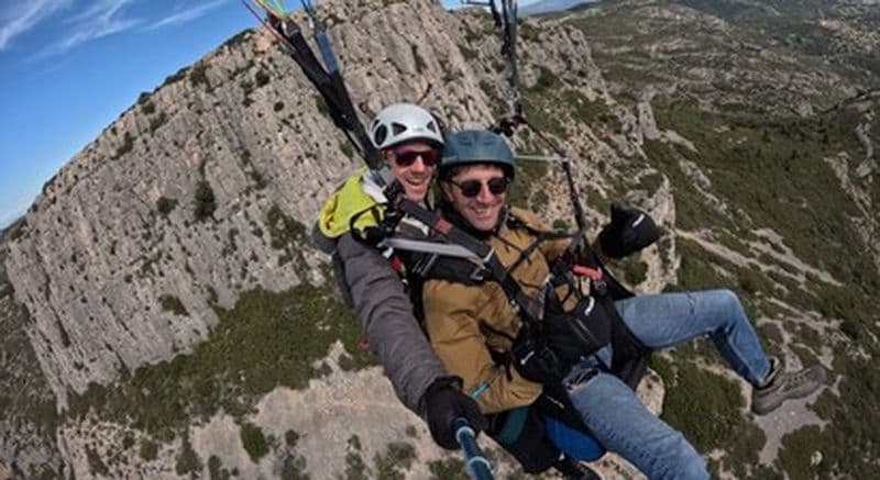 Baptême en parapente et randonnée près d'Aix-en-Provence
