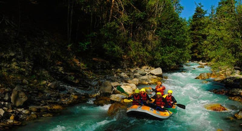 Descente en Rafting dans les Alpes à Serre Chevalier