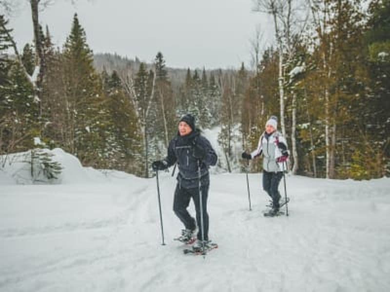 Randonnée hivernale au Parc régional de la Forêt Ouareau depuis Montréal