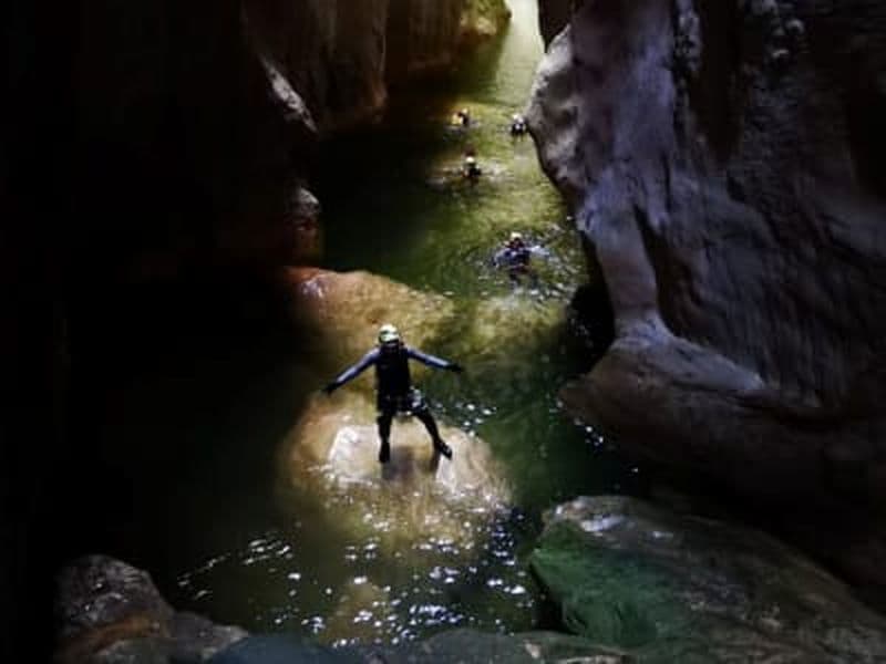 Canyoning Sa Fosca dans la Serra de Tramuntana, Majorque