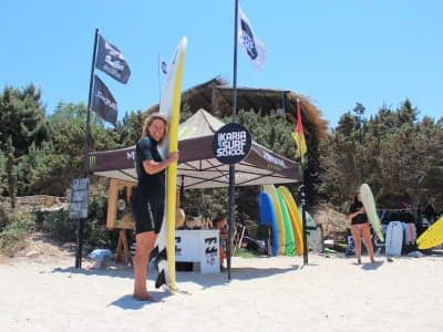 Location de SUP à la plage de Messakti, Ikaria
