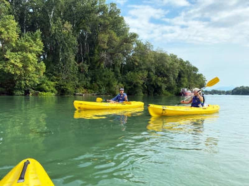Billet Descente autonome du Rhône en canoë-kayak à Avignon