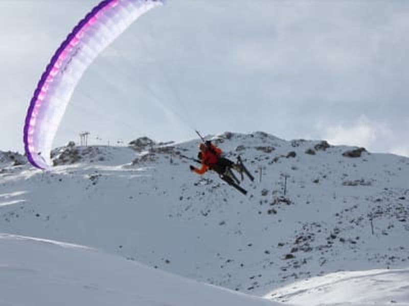 Tandem Speedriding (ski + parapente) de la station de ski de Cerler à Ampriu, près de Benasque