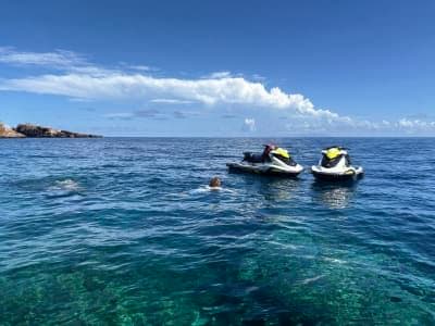 Découverte de Saint-Barthélemy en jet ski depuis Shell Beach