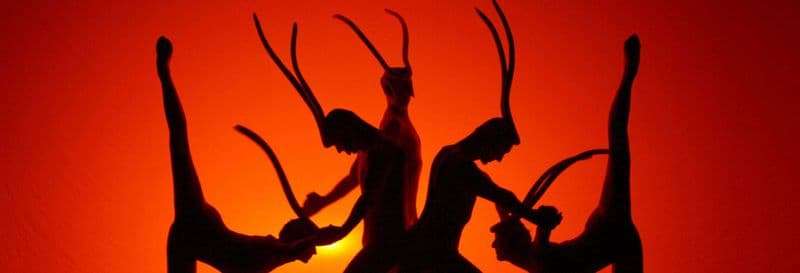 Spectacle de théâtre noir à l'Image à Prague