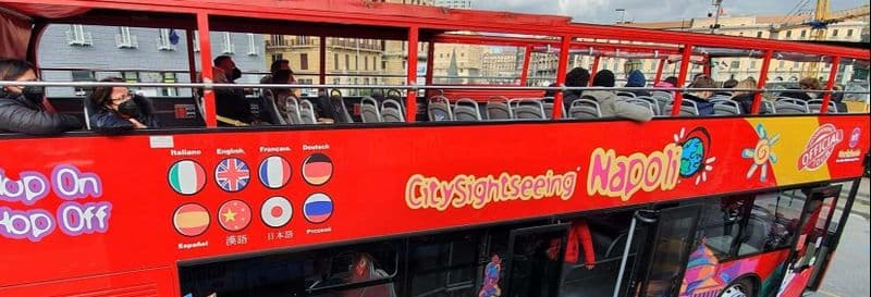 Train pour Naples + Bus touristique