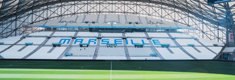 Visite de l'Orange Vélodrome, le stade de l'Olympique de Marseille