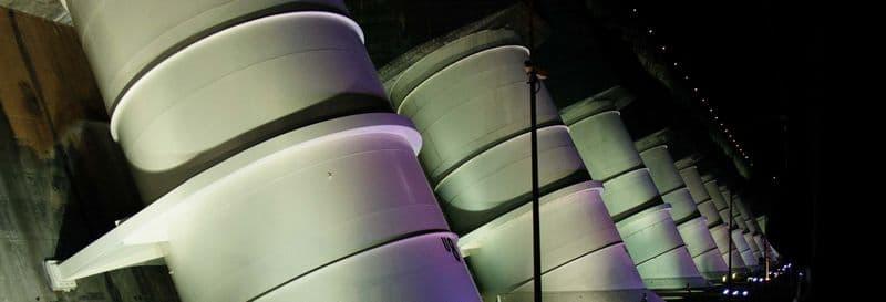 Spectacle son et lumière au barrage d’Itaipu