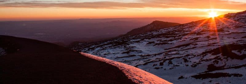Balade en 4x4 sur l'Etna au coucher de soleil