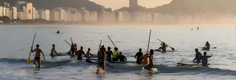 Billet Paddle à Rio de Janeiro au lever du soleil