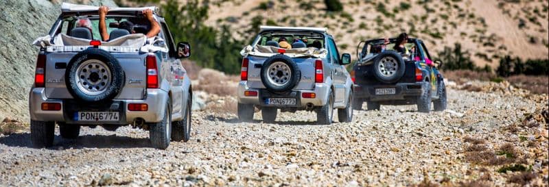 Balade en 4x4 à Rodhes