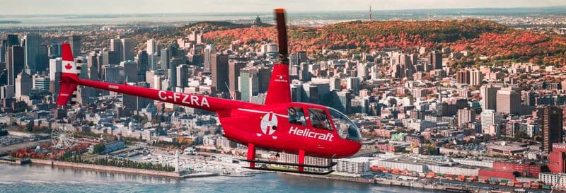 Balade en hélicoptère à Montreal