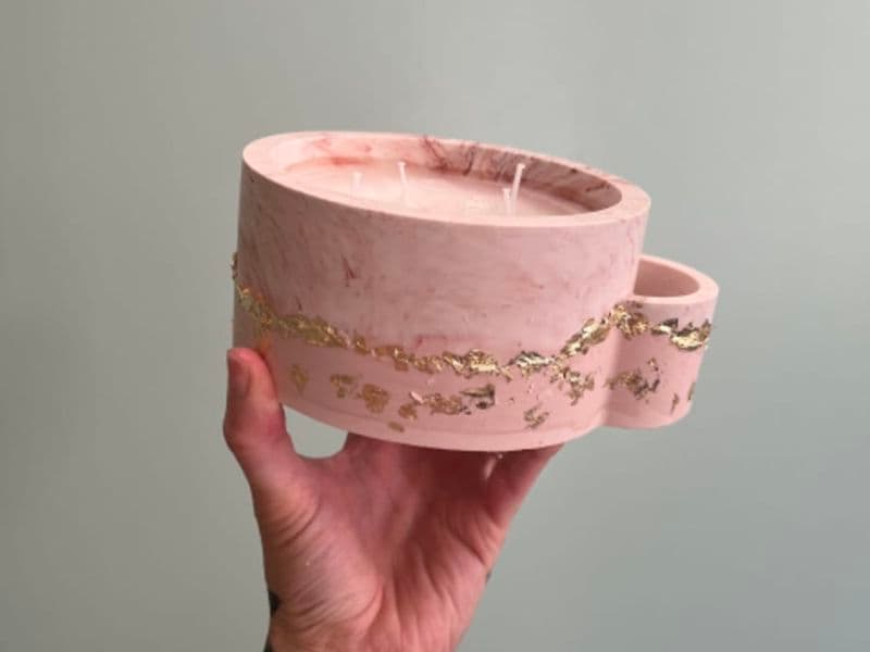 Billet Atelier création de bougie en jesmonite à Bourges (18)