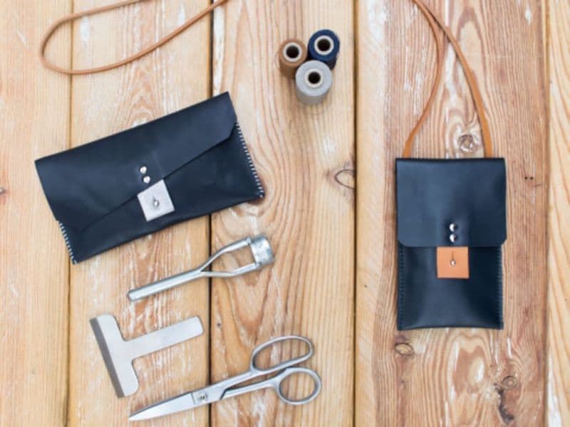 Atelier création d'une pochette en cuir à Montjean-sur-Loire