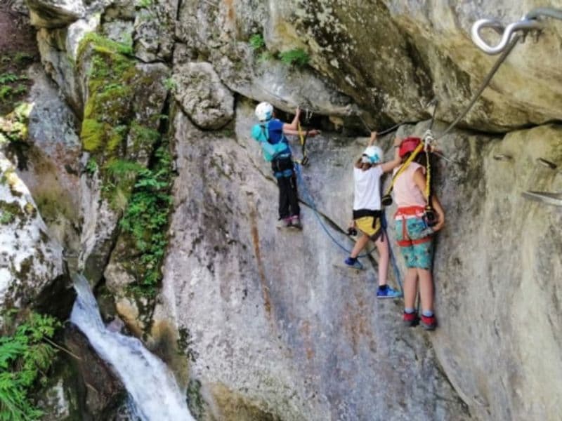 Billet Via ferrata Cascade de Nants à Bellevaux (74)