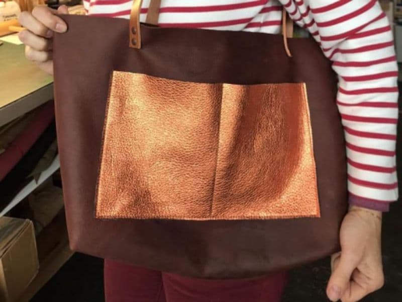 Atelier création d'un sac cabas en cuir à Arbonne (64)