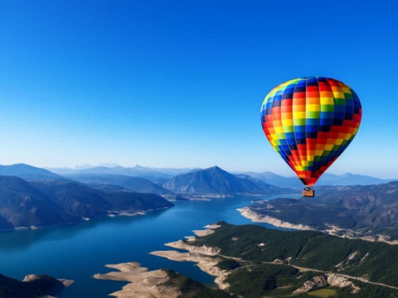 Vol en Montgolfière au lac de Serre-Ponçon (05)