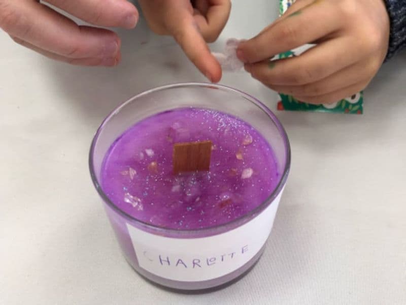 Atelier enfant création de bougie à Castelnau le Lez (34)