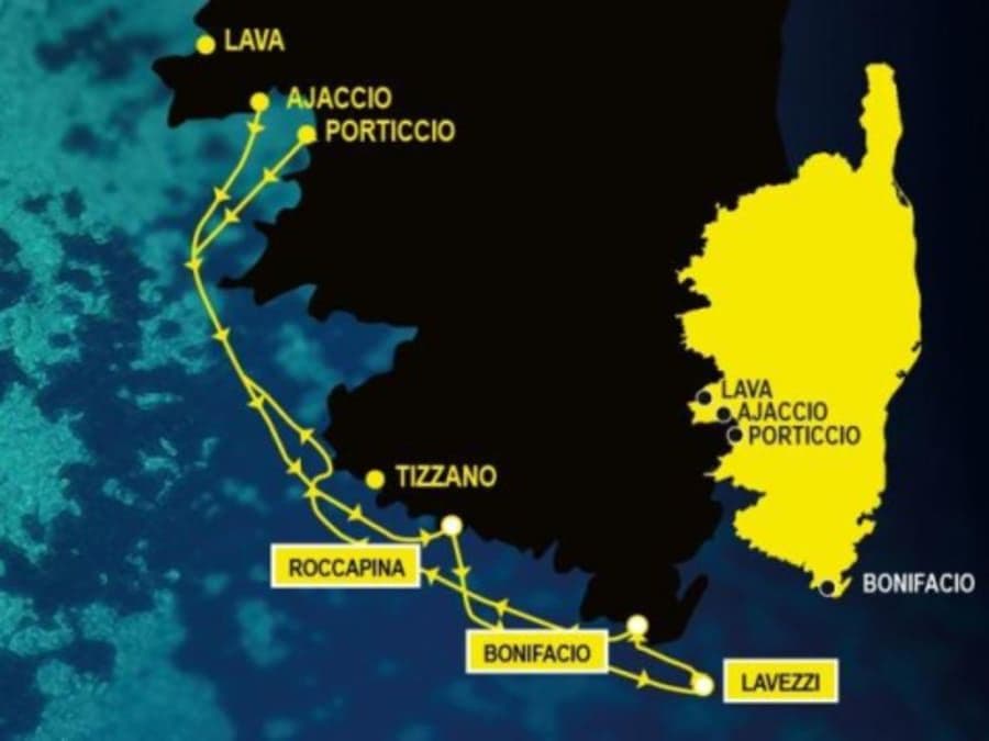 Promenade en mer de Porticcio vers Bonifacio