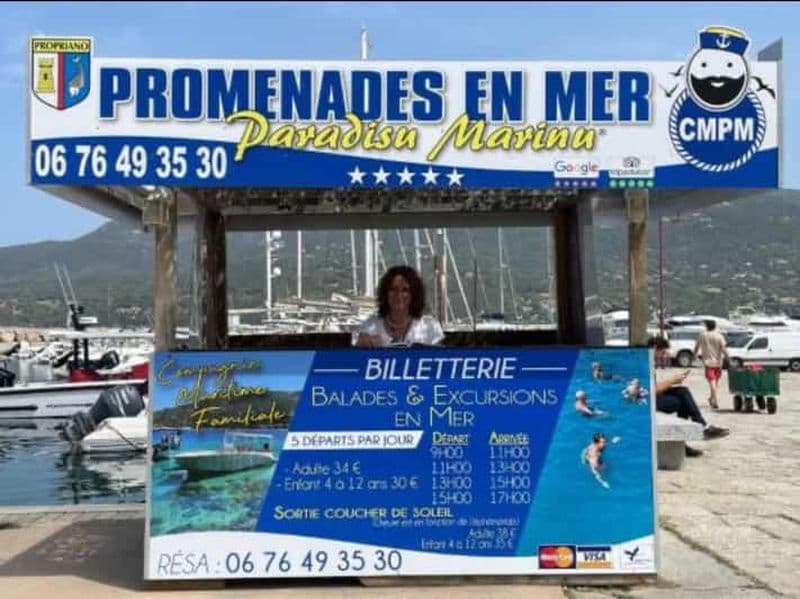 Billet Propriano: croisières et excursions en bateau 2 heures