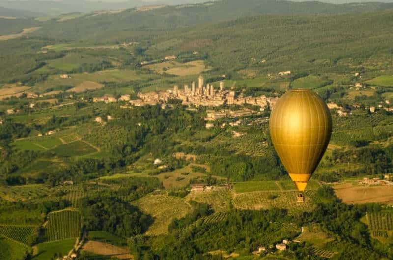 Billet Vols en montgolfière près de San Gimignano