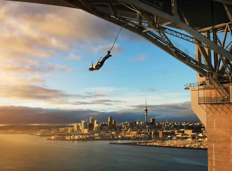Billet Pont du port d'Auckland : saut à l'élastique