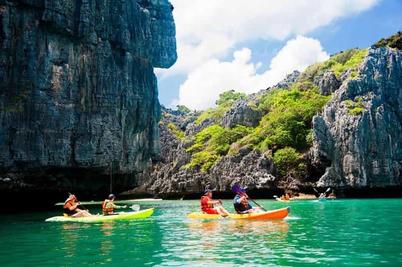 Billet Ang Thong : visite d'une jounée en kayak et plongée en apnée dans le parc marin