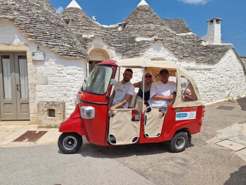 Billet Alberobello : Visite privée en Tuk Tuk avec audioguide
