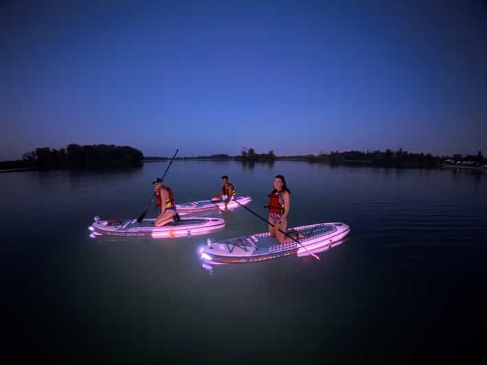 Billet Lyon : Coucher de soleil Apéro en Paddle lumineux au Parc de Miribel Jonage