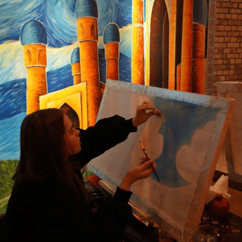 Billet Cours d'art ouzbek fait main (céramique, motifs de foulards, etc.)