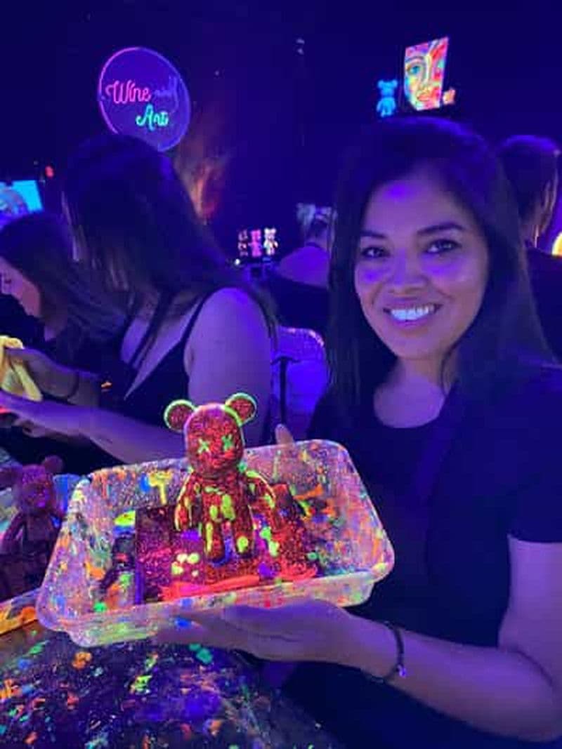 Barcelone : Peinture fluorescente en briques d'ours | Wine and Art