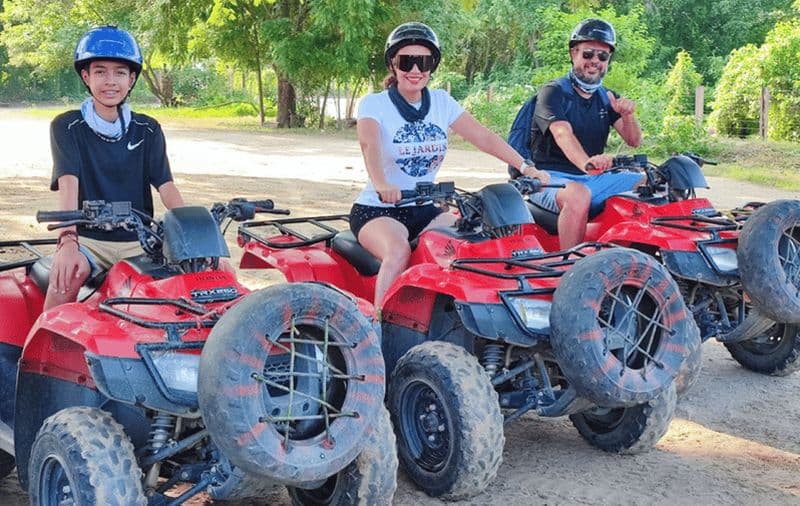 Depuis Huatulco : Excursion en VTT dans la jungle et sur la rivière