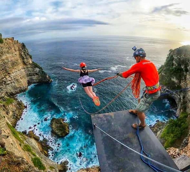 Nusa Penida : Aventure de saut à l'élastique et de plongée en apnée